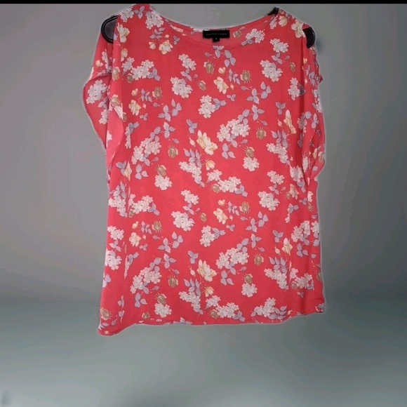 Adrienne Vittadini blouse sz small floral design - Picture 1 of 6